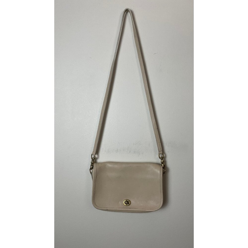 VINTAGE COACH TURNLOCK FLAP CROSSBODY BAG - Picture 2 of 9